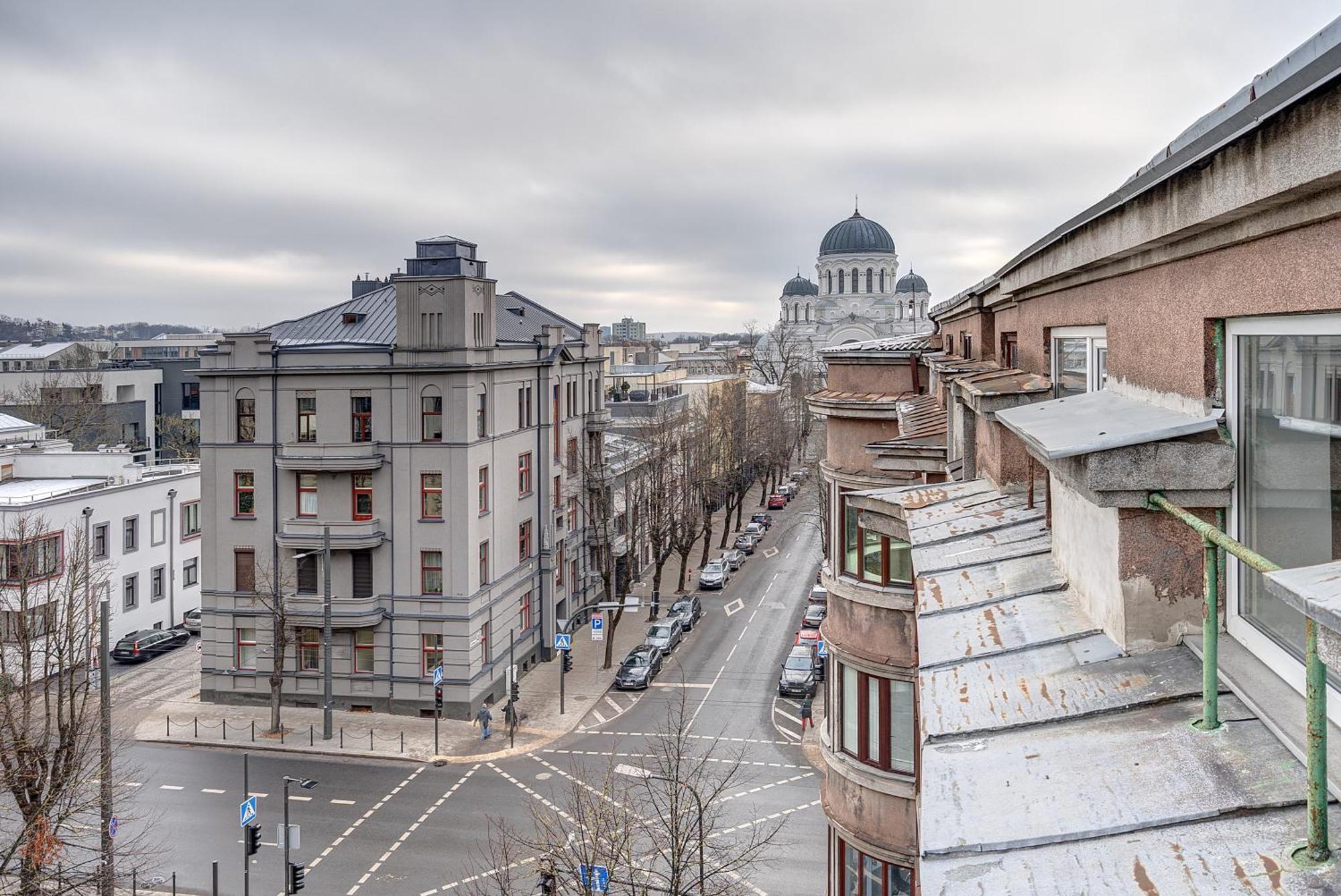 Funky Penthouse City Center Kaunas Ngoại thất bức ảnh